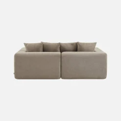 Modulares 2-Sitzer Sofa mit Chenille-Bezug