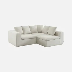 Modulares 3-Sitzer Sofa mit Chenille-Bezug