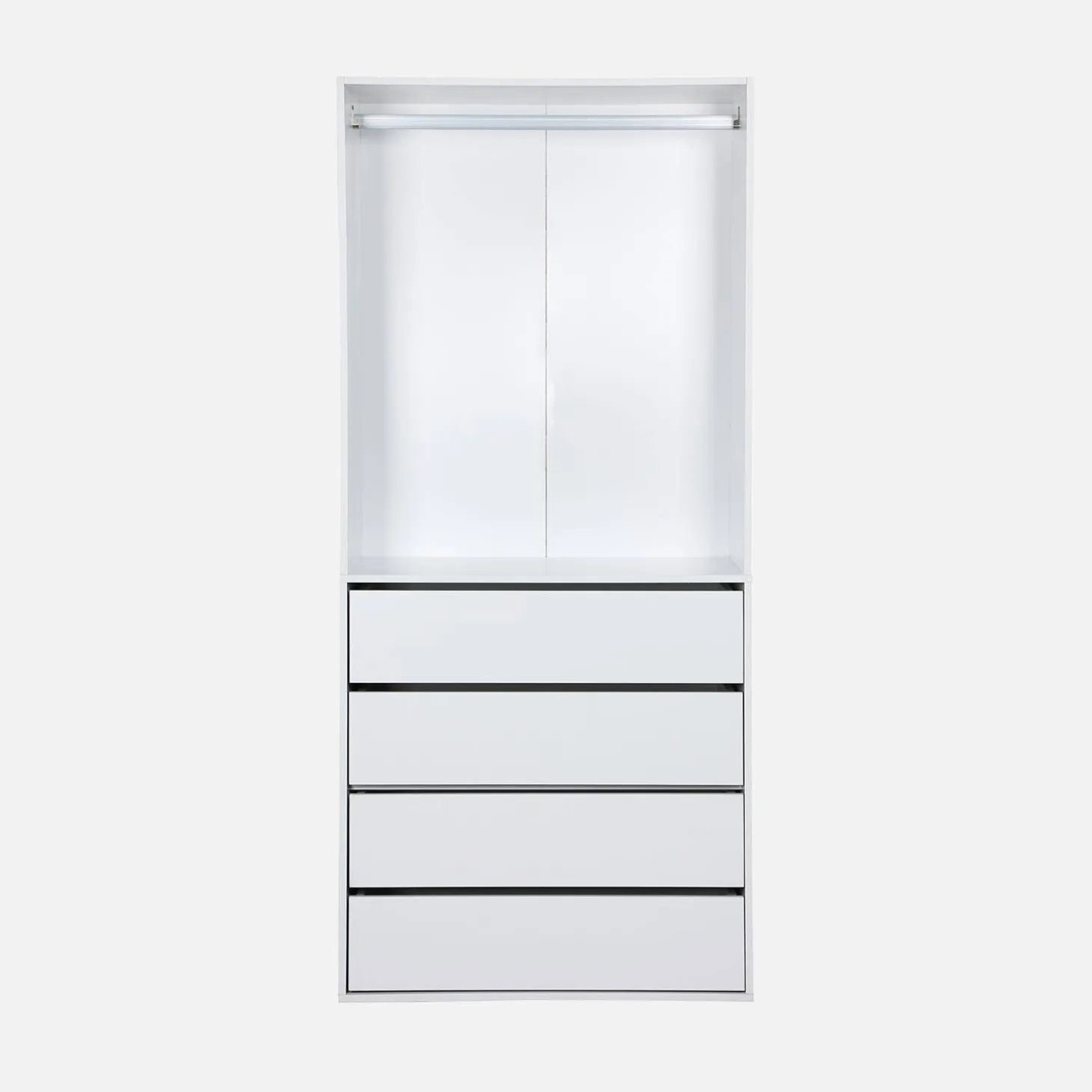 Modul mit 4 Schubladen und Kleiderschrank