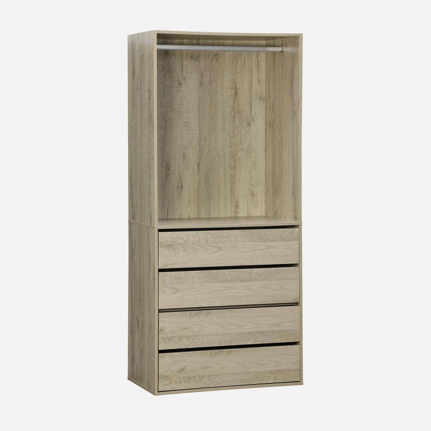 Modul mit 4 Schubladen und Kleiderschrank