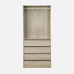 Modul mit 4 Schubladen und Kleiderschrank