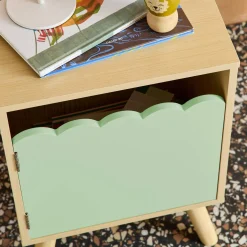 Nachttisch für Kinder Holzdekor 1 Tür