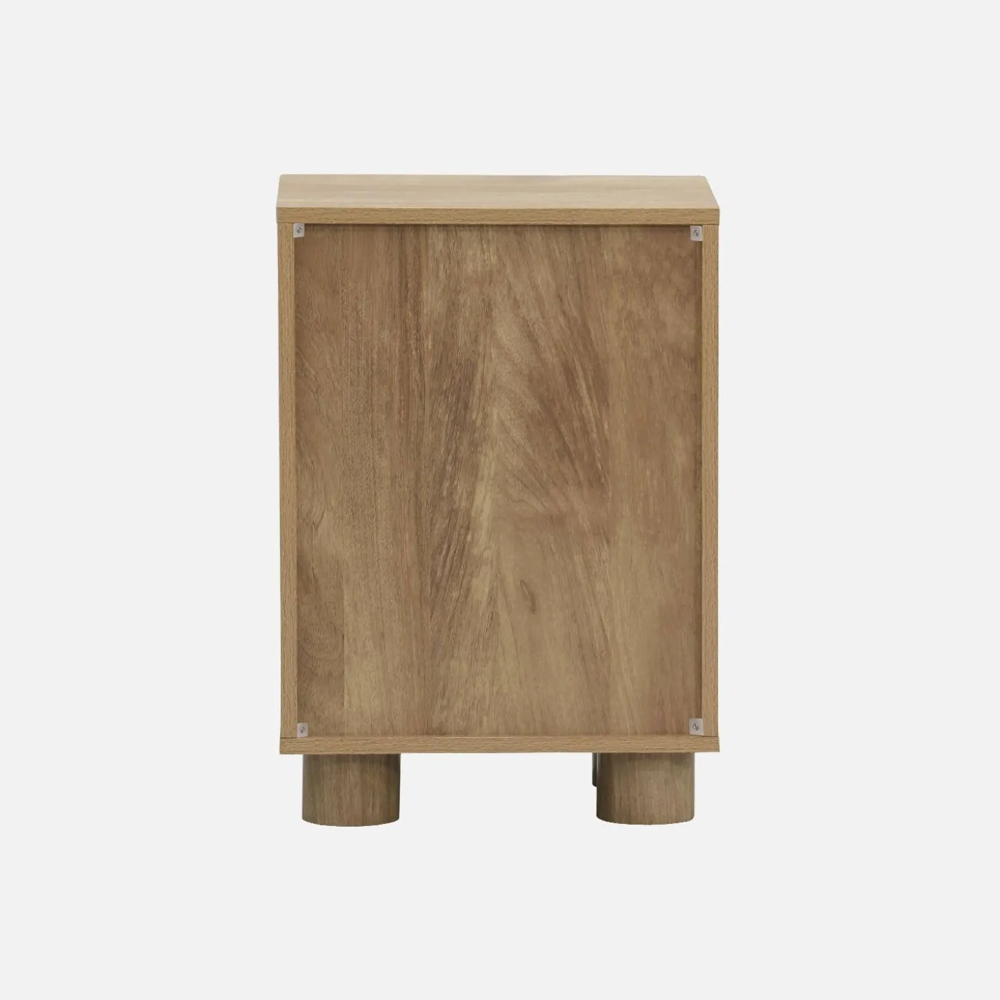 Nachttisch mit Holzdekor und 1 umkehrbaren Tür