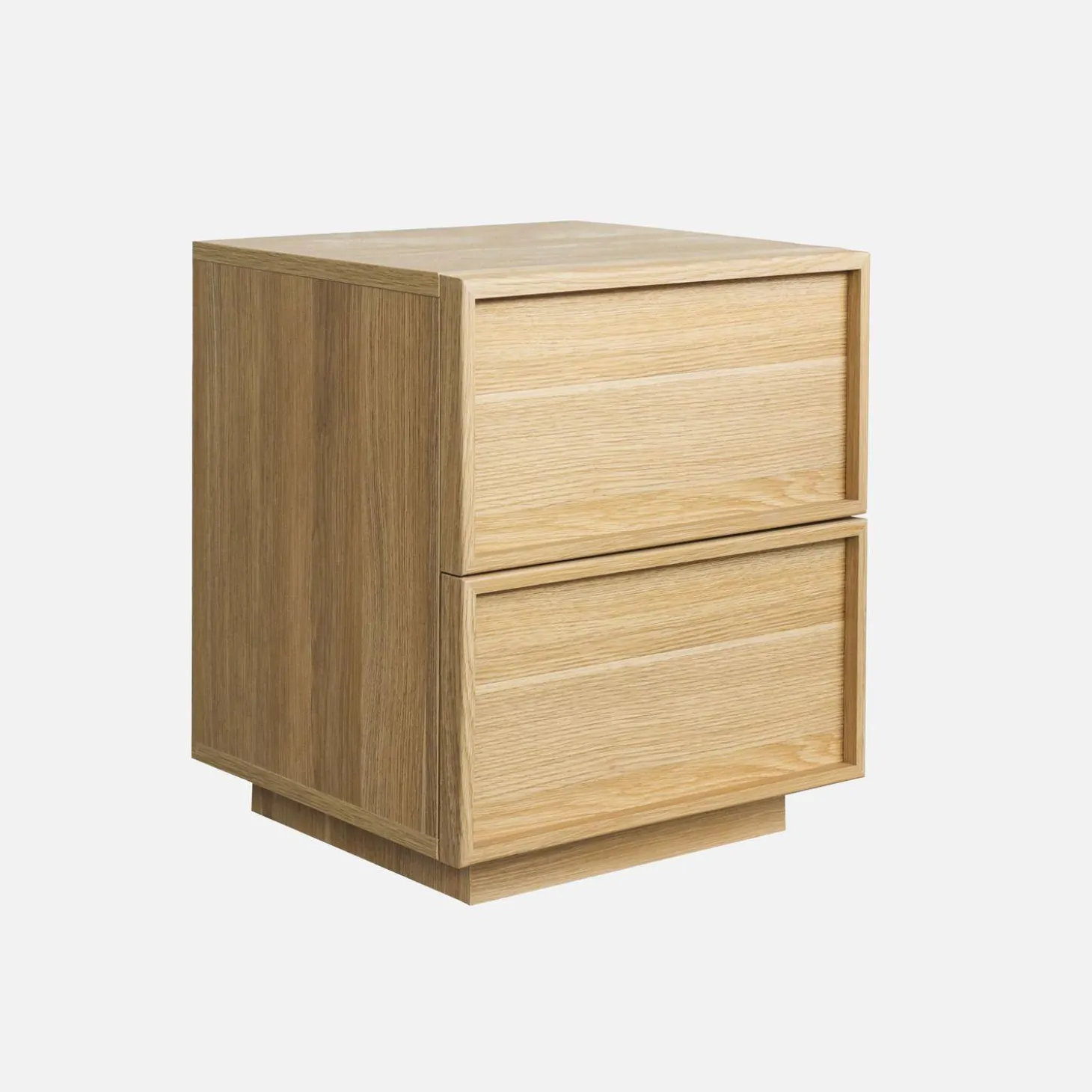 Nachttisch mit Holzlook und 2 Schubladen