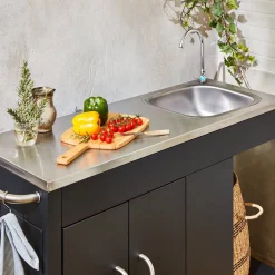Outdoor-Grillablagewagen aus Stahl