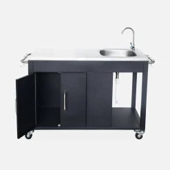 Outdoor-Grillablagewagen aus Stahl