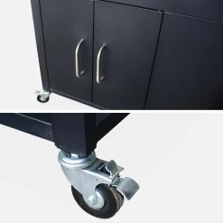 Outdoor-Grillablagewagen aus Stahl