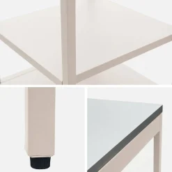 Outdoor-Küche aus Stahl mit 2 Regalböden L 49 cm