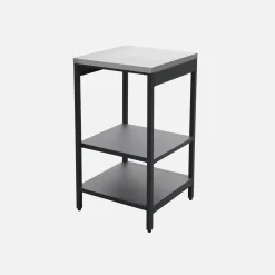 Outdoor-Küche aus Stahl mit 2 Regalböden L 49 cm