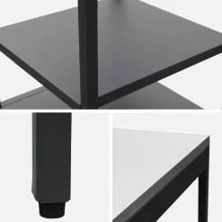 Outdoor-Küche aus Stahl mit 2 Regalböden L 49 cm