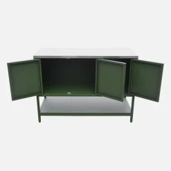 Outdoor-Küche aus Stahl mit 3 Türen, 1 Regalboden L120 cm