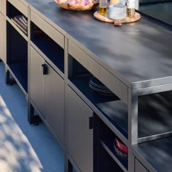 Outdoor-Küche 6 Module Edelstahl