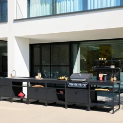 Outdoor-Küche 6 Module Edelstahl