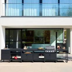 Outdoor-Küche 6 Module Edelstahl