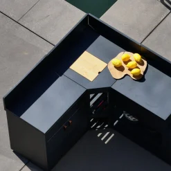 Outdoor-Küche 6 Module Stahl