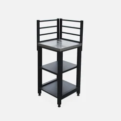 Outdoor-Küchenregal aus Stahl 2 Ablagen B 48,5 cm