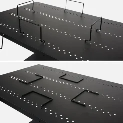 Outdoor-Servierwagen für Plancha, mit zwei Rädern