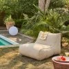 Outdoor-Sessel mit Olefin-Bezug beige