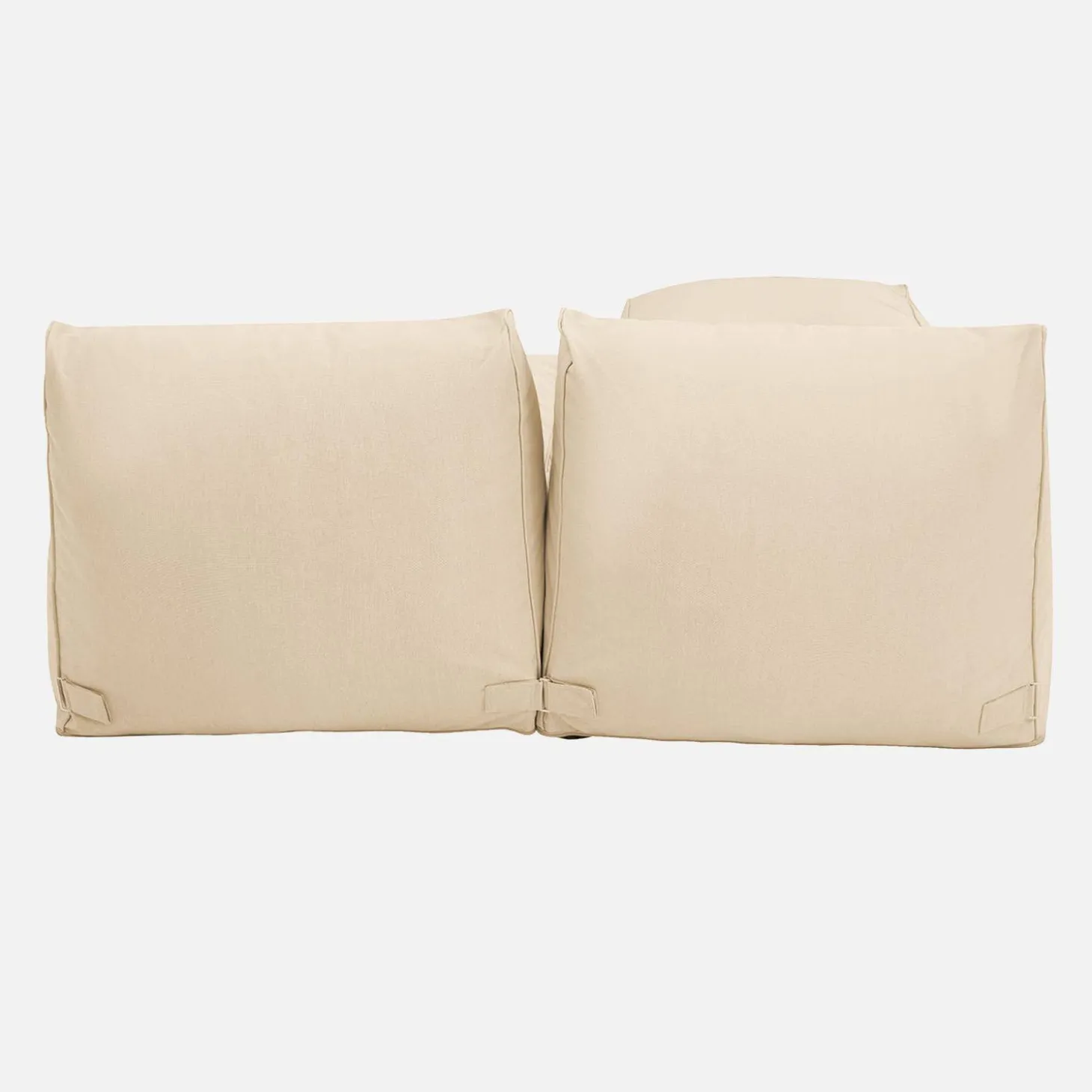 2 Outdoor Sessel und 1 Fußhocker mit Olefin-Bezug