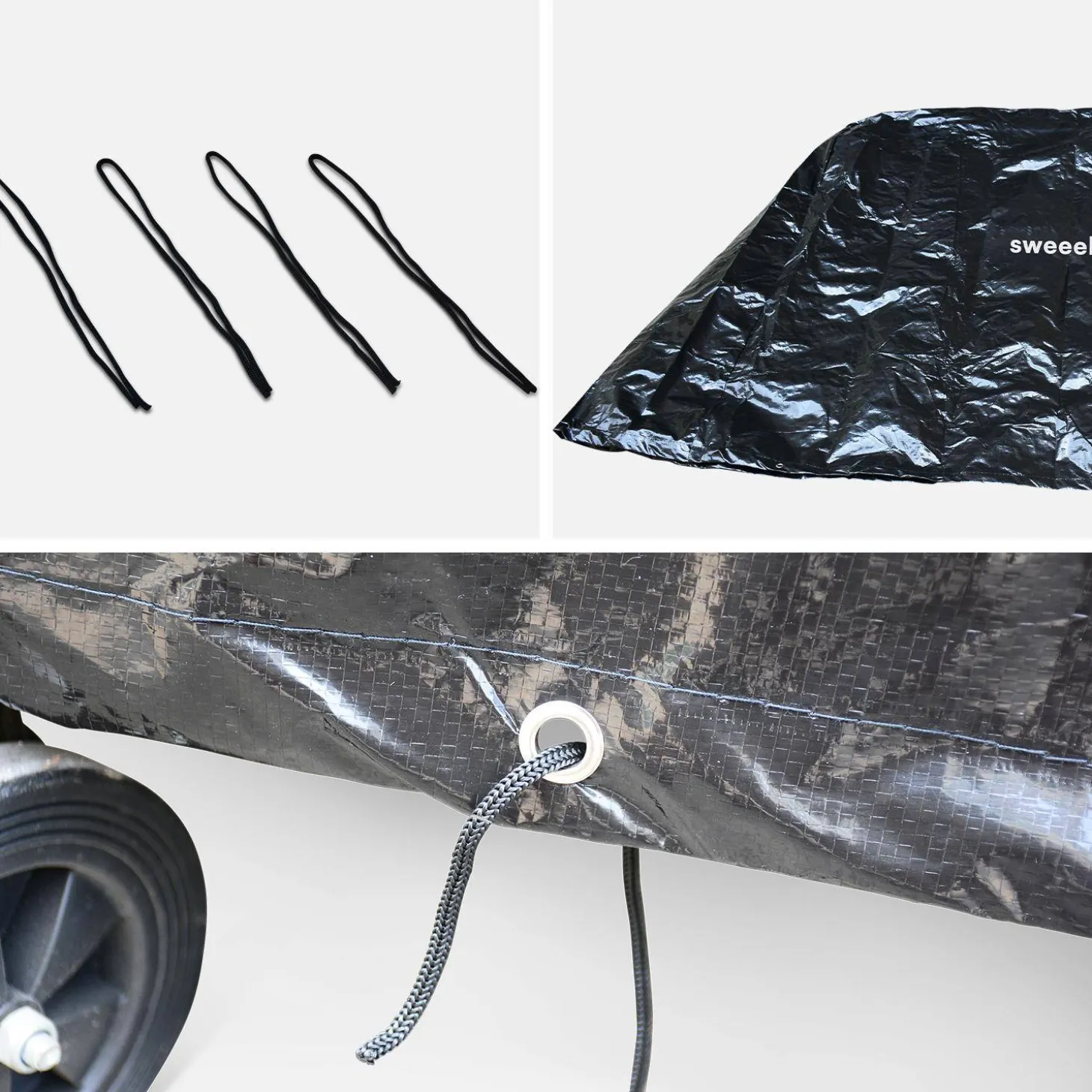 Outdoor-Tischtennisplatte premium mit 2 Schlägern und 3 Bällen + Abdeckung