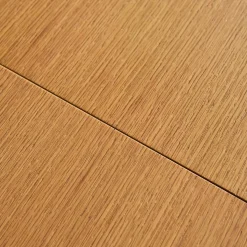 Ovaler ausziehbarer Esszimmer-Tisch Heveaholz und Eichenfurnier, für 4-6 Personen
