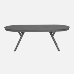 Ovaler ausziehbarer Gartentisch aus Aluminium 220/280cm für 10 Personen