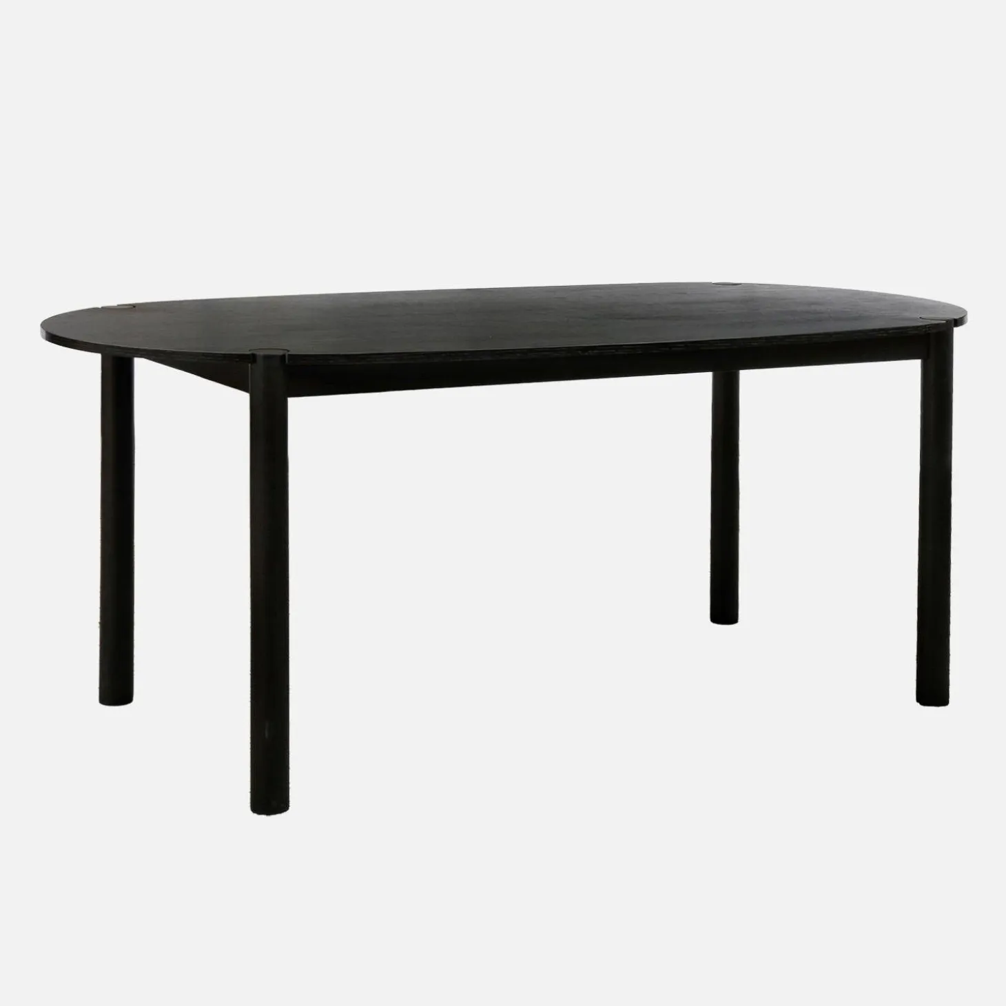 Ovaler Esstisch 180 cm aus Heveaholz für 6 Personen