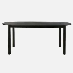 Ovaler Esstisch 180 cm aus Heveaholz für 6 Personen