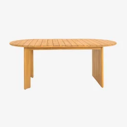 Ovaler Gartentisch aus Akazienholz 200cm für 6 Personen