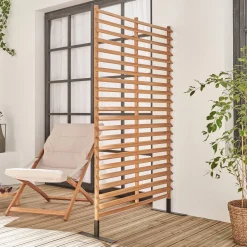 Paravent aus Holz, 100 cm, innen/außen