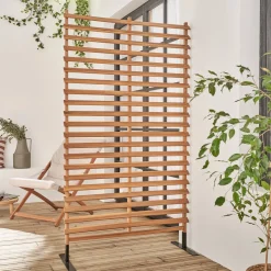 Paravent aus Holz, 100 cm, innen/außen