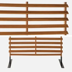 Paravent aus Holz, 100 cm, innen/außen