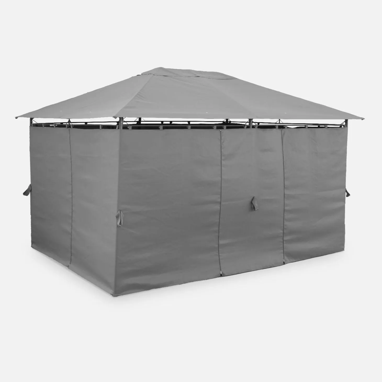 Pavillon 3 x 4 m mit Vorhängen