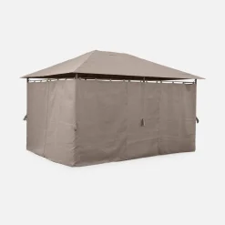Pavillon 3 x 4 m mit Vorhängen