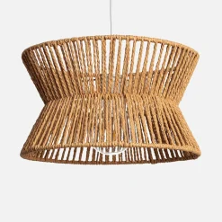 Pendelleuchte mit Rattanoptik Ø 35cm