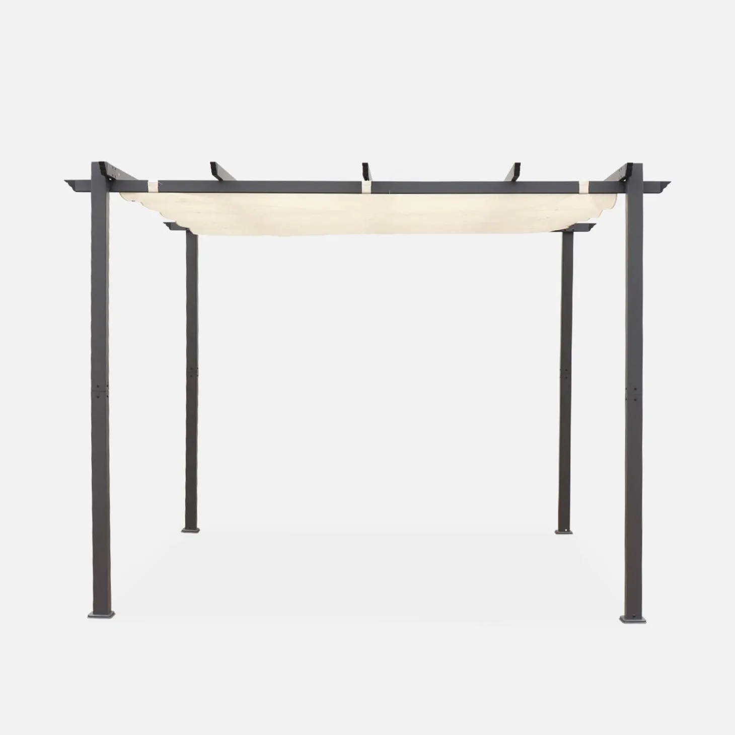 Pergola, Aluminium, 3x3m, Schiebedach