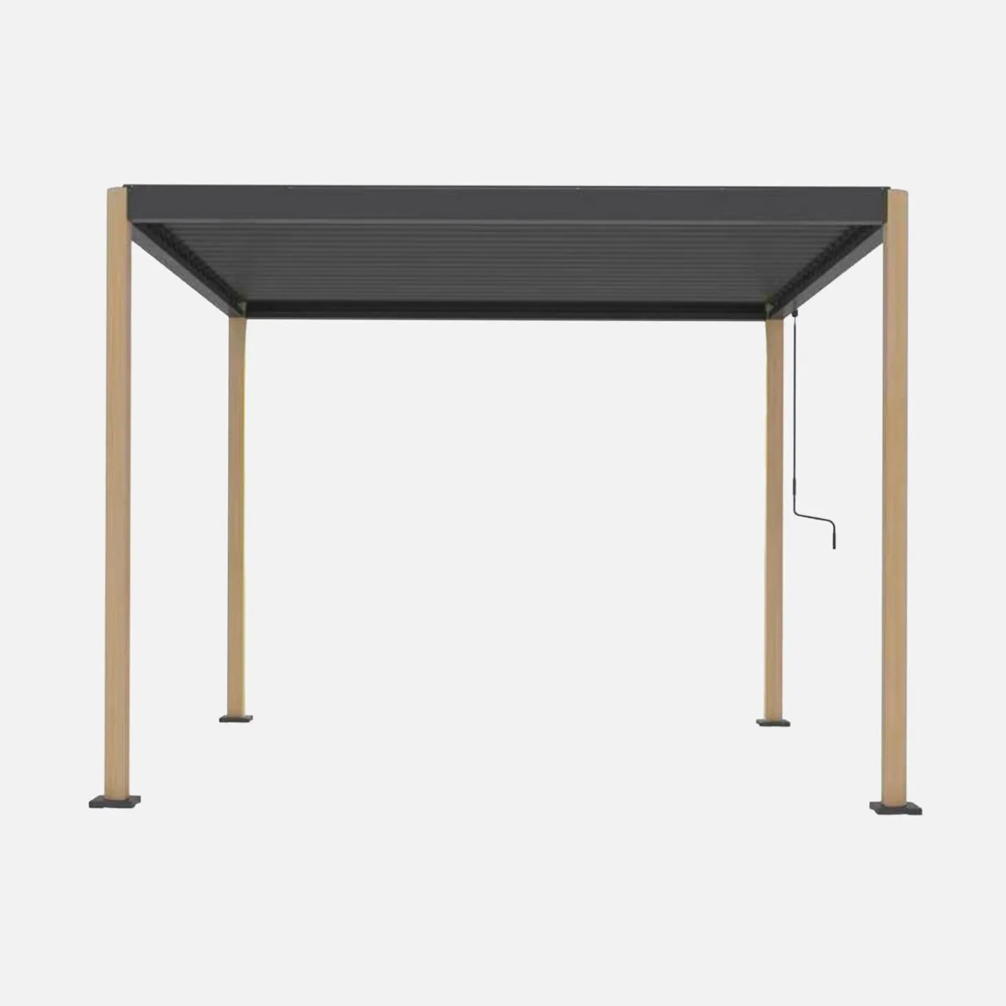 Pergola mit Lamellendach Imperial 3x3m Aluminium und Stahl