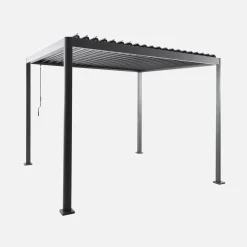 Pergola mit Lamellendach Imperial 3x3m Aluminium und Stahl