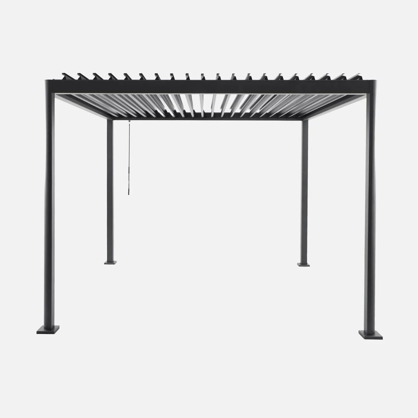 Pergola mit Lamellendach Imperial 3x3m Aluminium und Stahl
