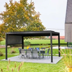 Pergola mit Lamellendach Palace 3x4m + Markise 3m