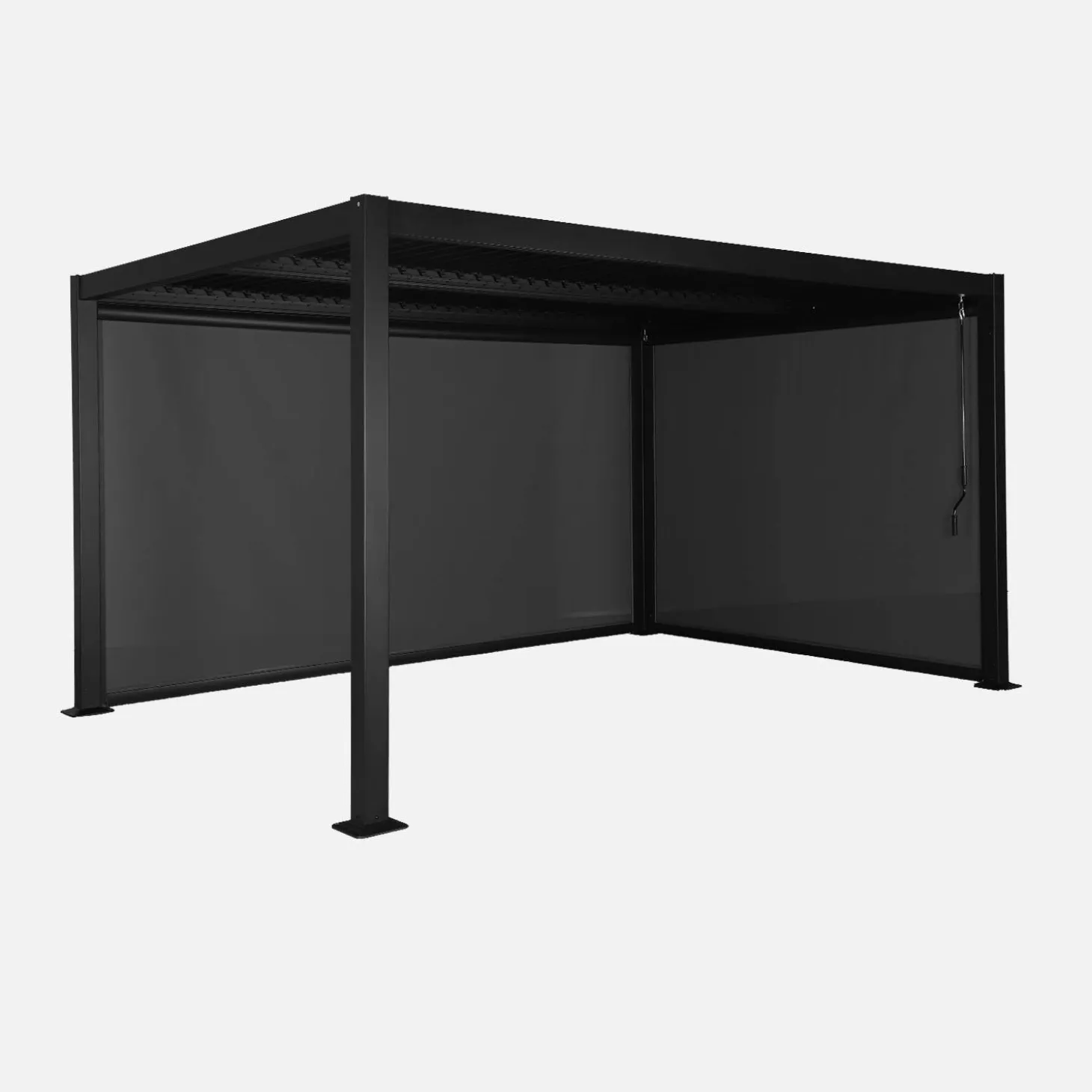 Pergola mit Lamellendach Palace 3x4m mit Markise 3m + Markise 4m
