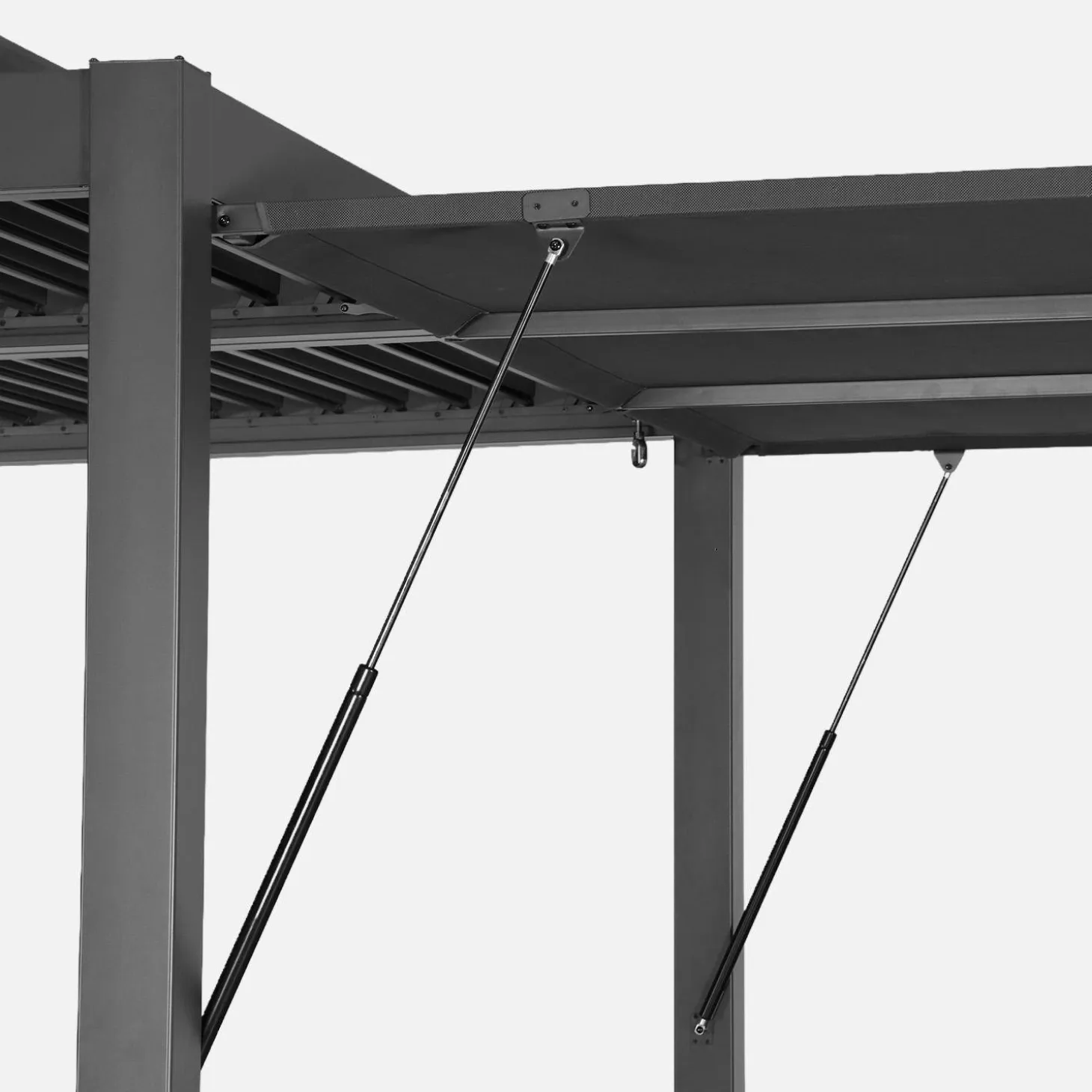 Pergola mit Lamellendach Palace 3x4m mit Vordach 3m