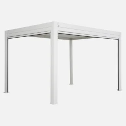 Pergola mit Lamellendach Triomphe 3x4m + Markise 3m + Markise 4m