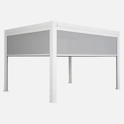 Pergola mit Lamellendach Triomphe 3x4m + Markise 3m + Markise 4m