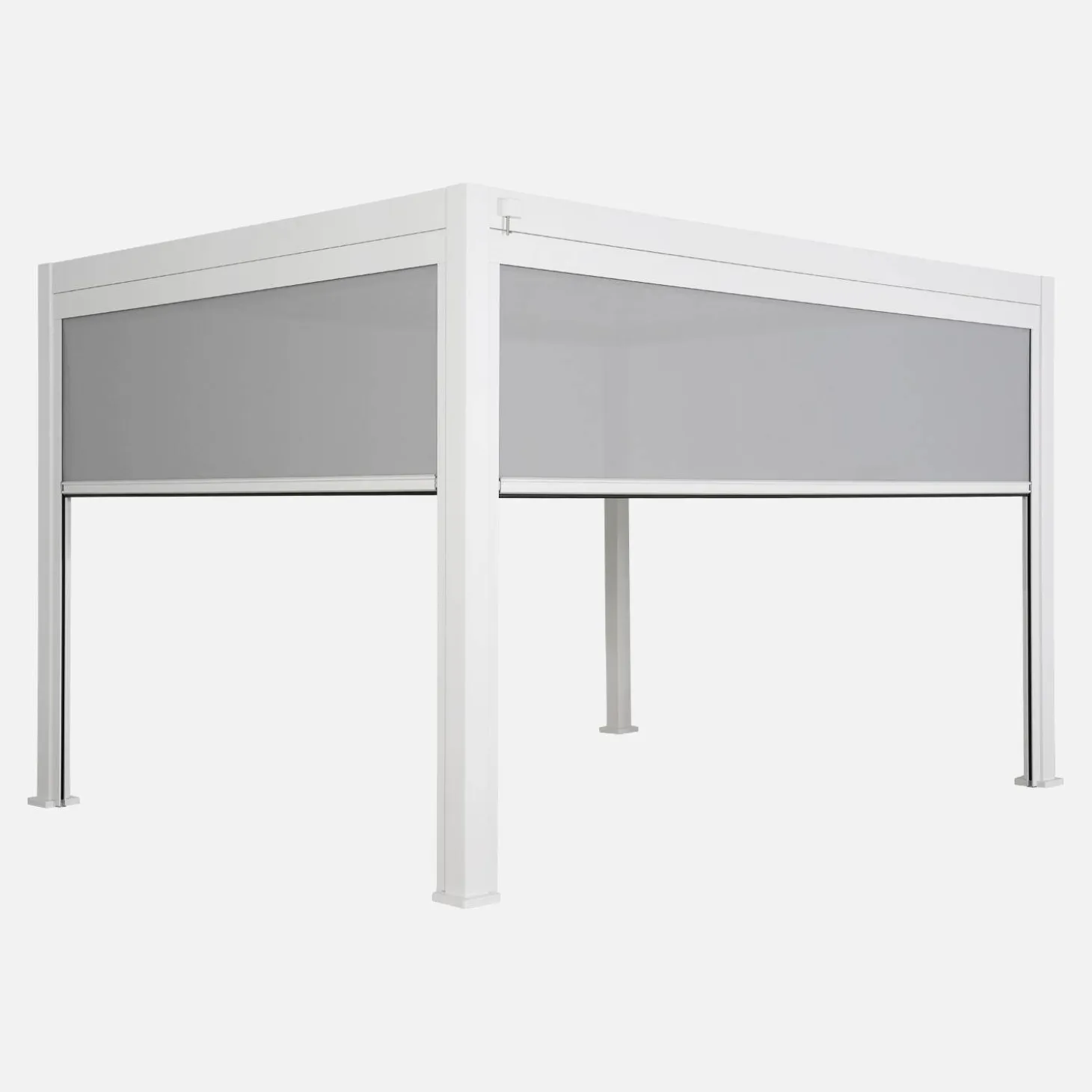Pergola mit Lamellendach Triomphe 3x4m + Markise 3m + Markise 4m