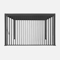 Pergola mit Lamellendach Triomphe 3x4m + verstellbare senkrechte Lamellenwand 4m