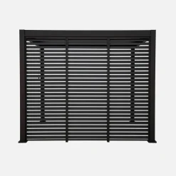 Pergola mit Lamellendach Triomphe 3x3m V2 + 3 Lamellenwände 100cm