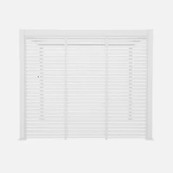 Pergola mit Lamellendach Triomphe 3x3m V2 + 3 Lamellenwände 100cm
