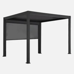 Pergola mit Lamellendach Triomphe 3x3m V2 mit Markise 3m