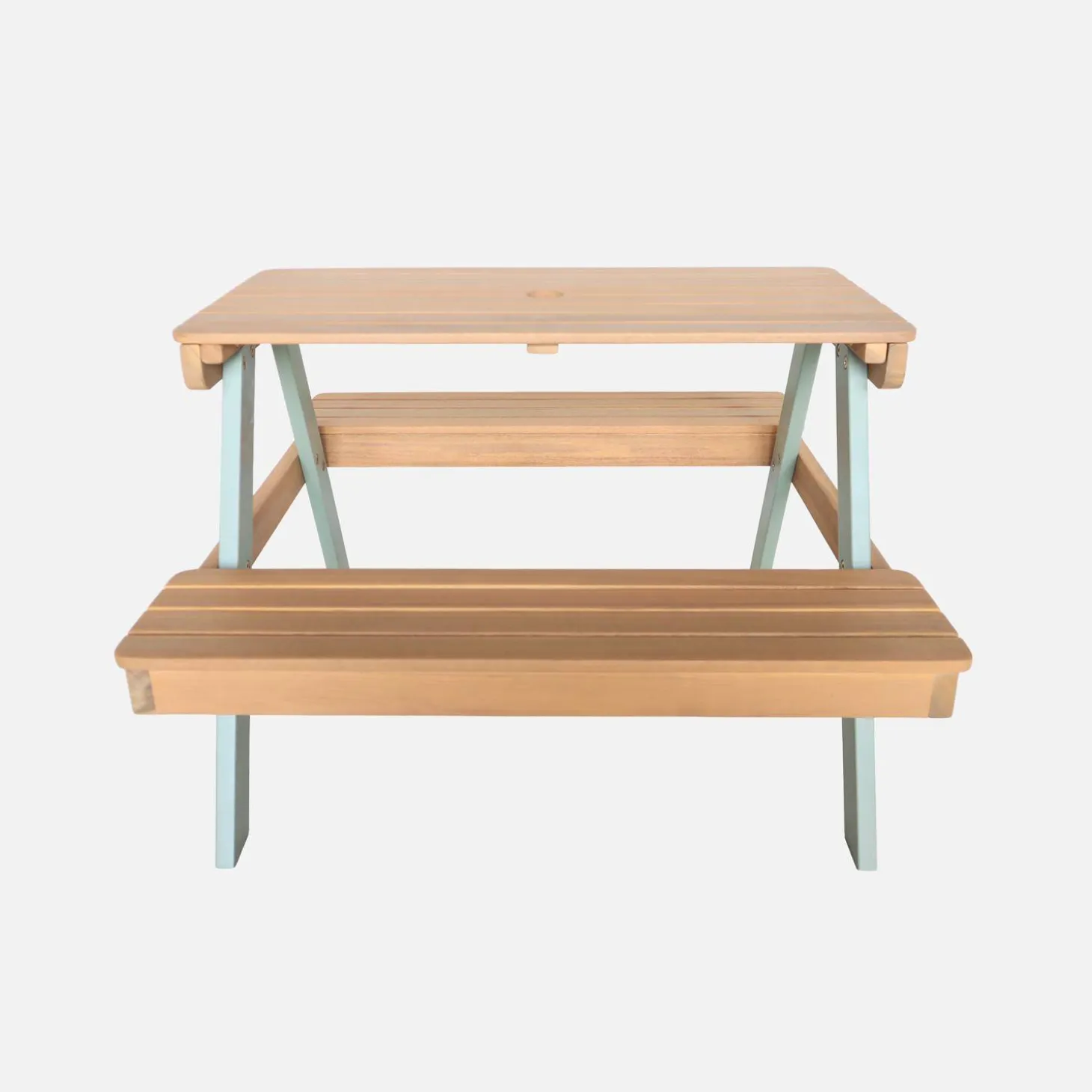 Picknicktisch aus Holz für Kinder, mit 2 Sitzplätzen